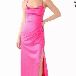 B Darlin Hot Pink Maxi Dress